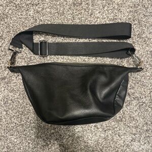 Black Leather Women’s Crossbody Bag
